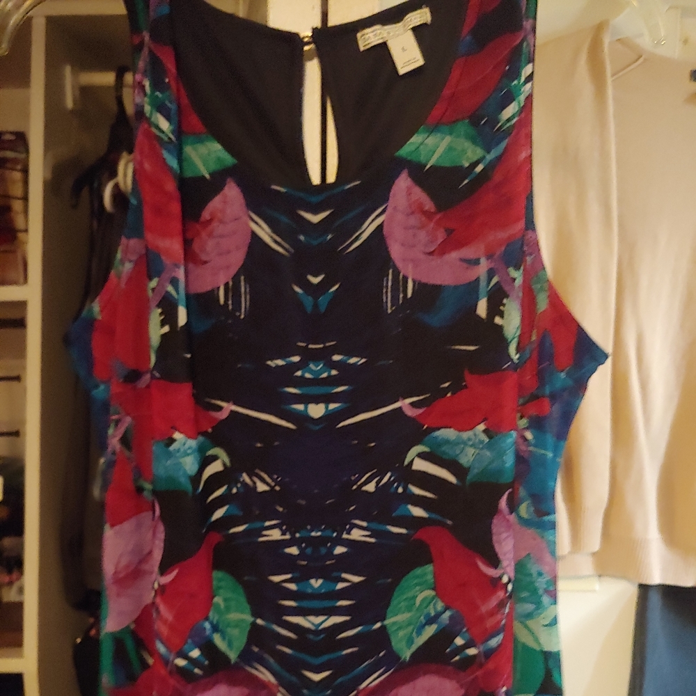 Sleeveless multicolored summer dress